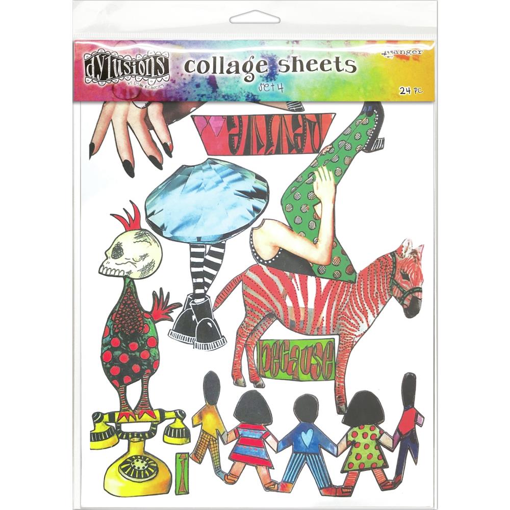 Dyan Reaveley's Dylusions Collage Sheets 8.5X11 - Set 4
