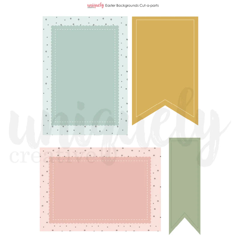 Uniquely Creative - Cut-A-Part Sheet - Easter Backgrounds