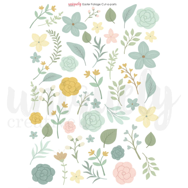 Uniquely Creative - Cut-A-Part Sheet - Easter Foliage