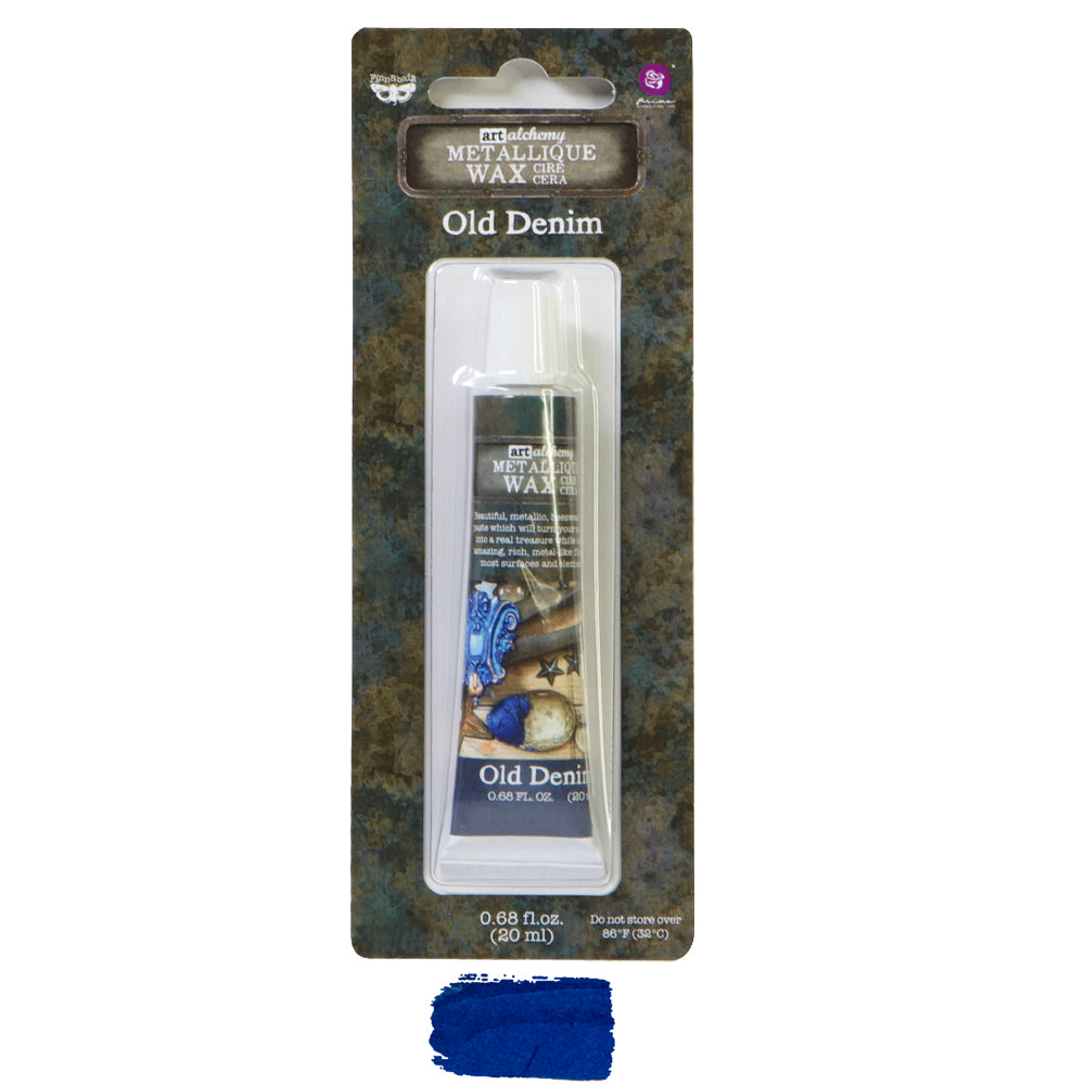 Finnabair Art Alchemy Antique Brilliance Wax - Old Denim