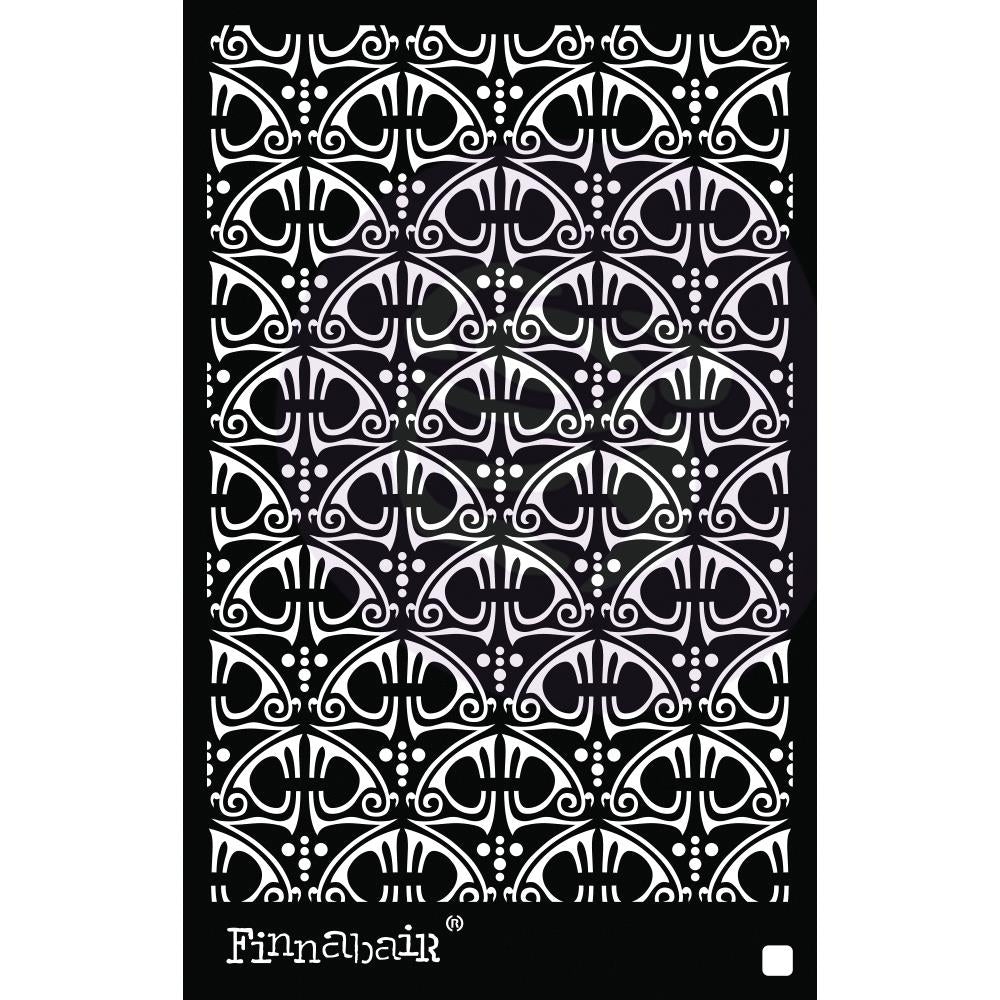 Finnabair Stencil 6"X9" - Swirly Florals