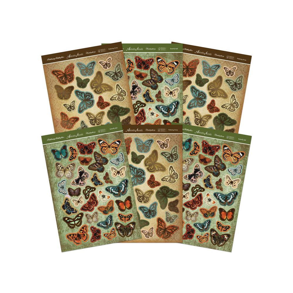 Hunkydory- Flight Of The Butterflies- Vintage A4 Foil Die-Cuts