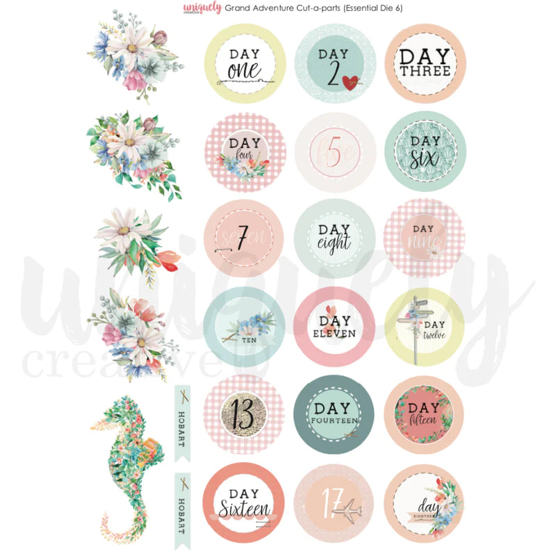 Uniquely Creative - Cut-A-Part Sheet - Grand Adventure
