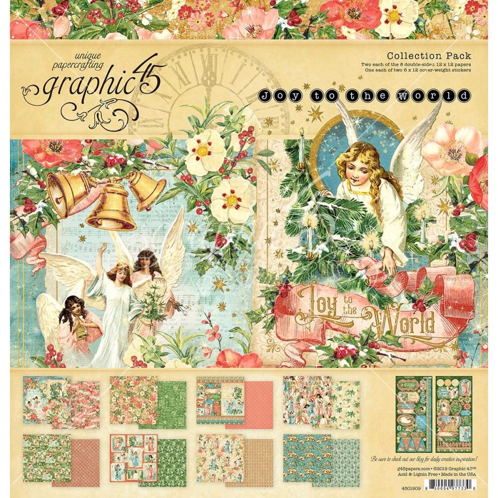 Graphic 45  - 12x12 Paper Pad - Joy To The World