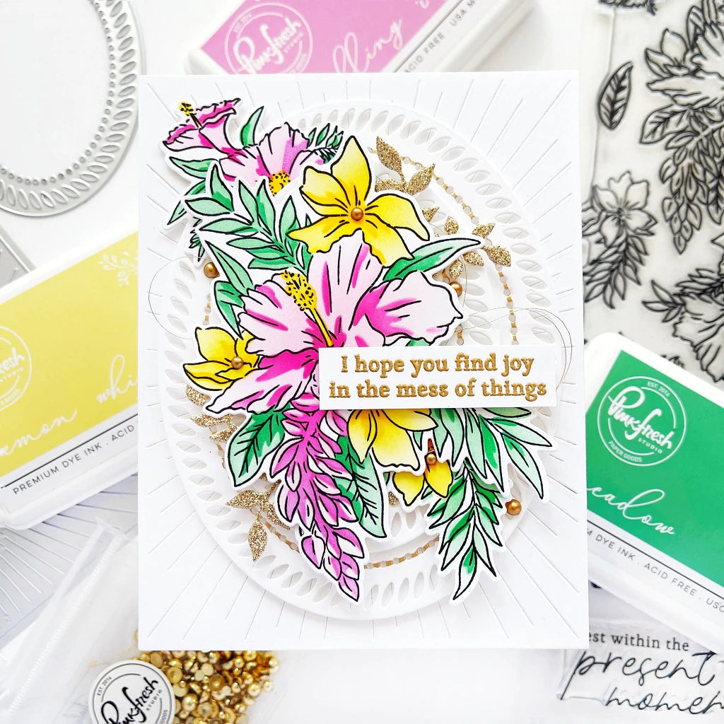 Pinkfresh Studio Stencils - Hibiscus Layering