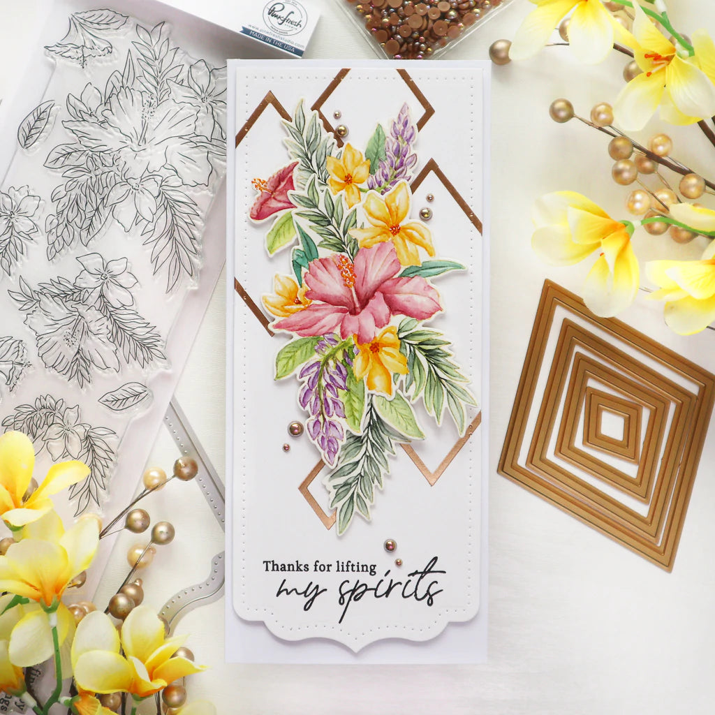 Pinkfresh Studio Clear Stamp Set - Hibiscus