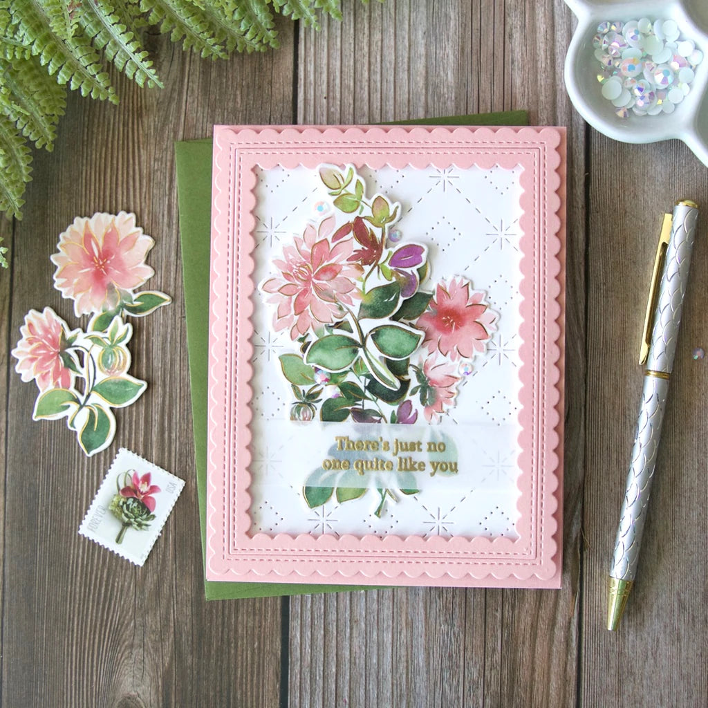Pinkfresh Studio Clear Stamp Set - Dahlia
