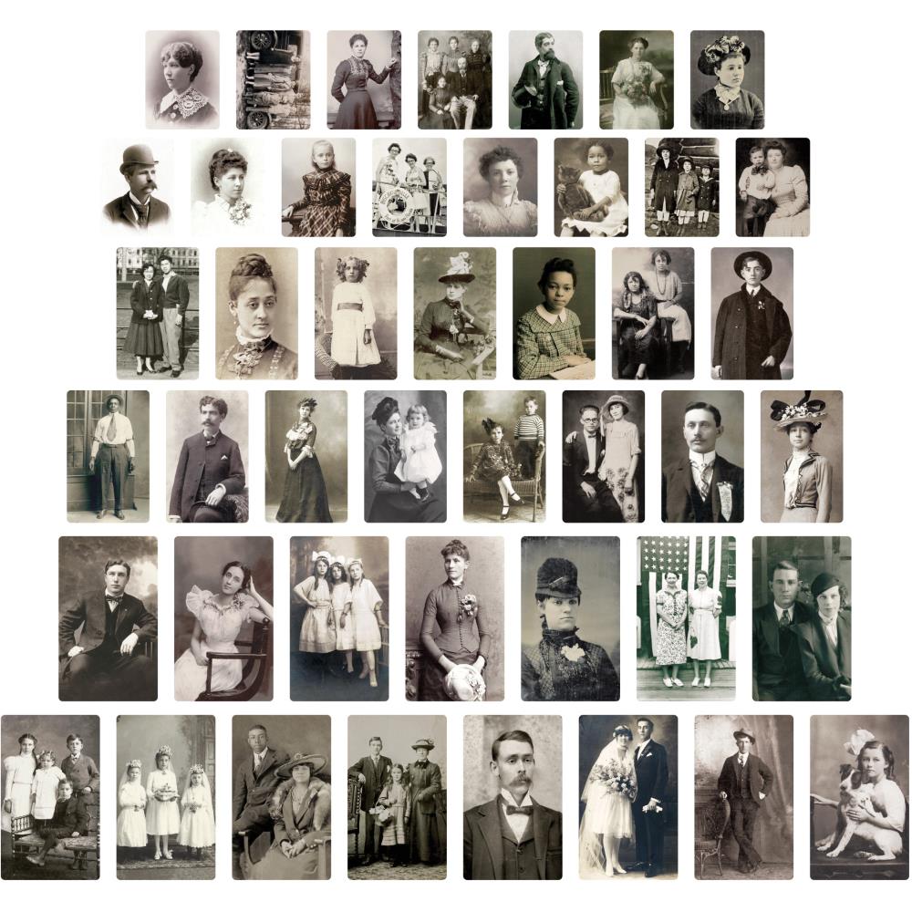 Idea-Ology Found Relative Vintage Portraits - Parents