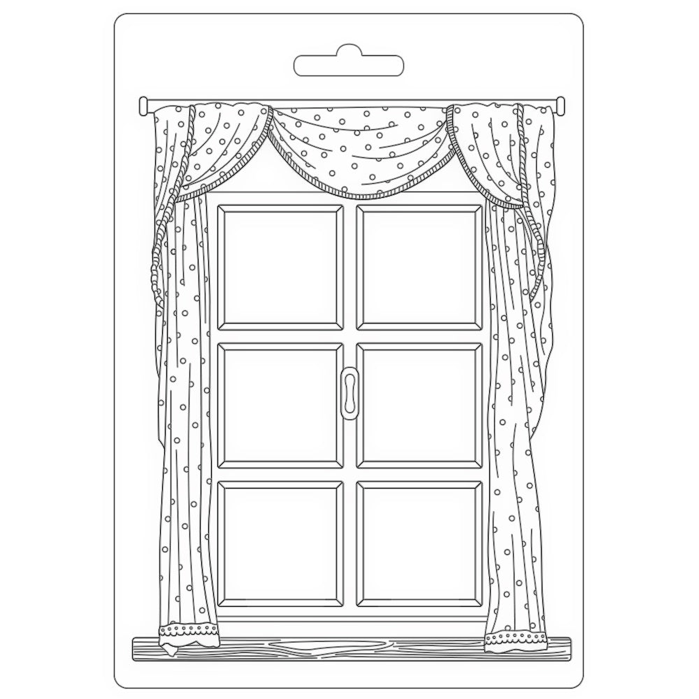 Stamperia Texture Impressions Mould - Day Dream Window