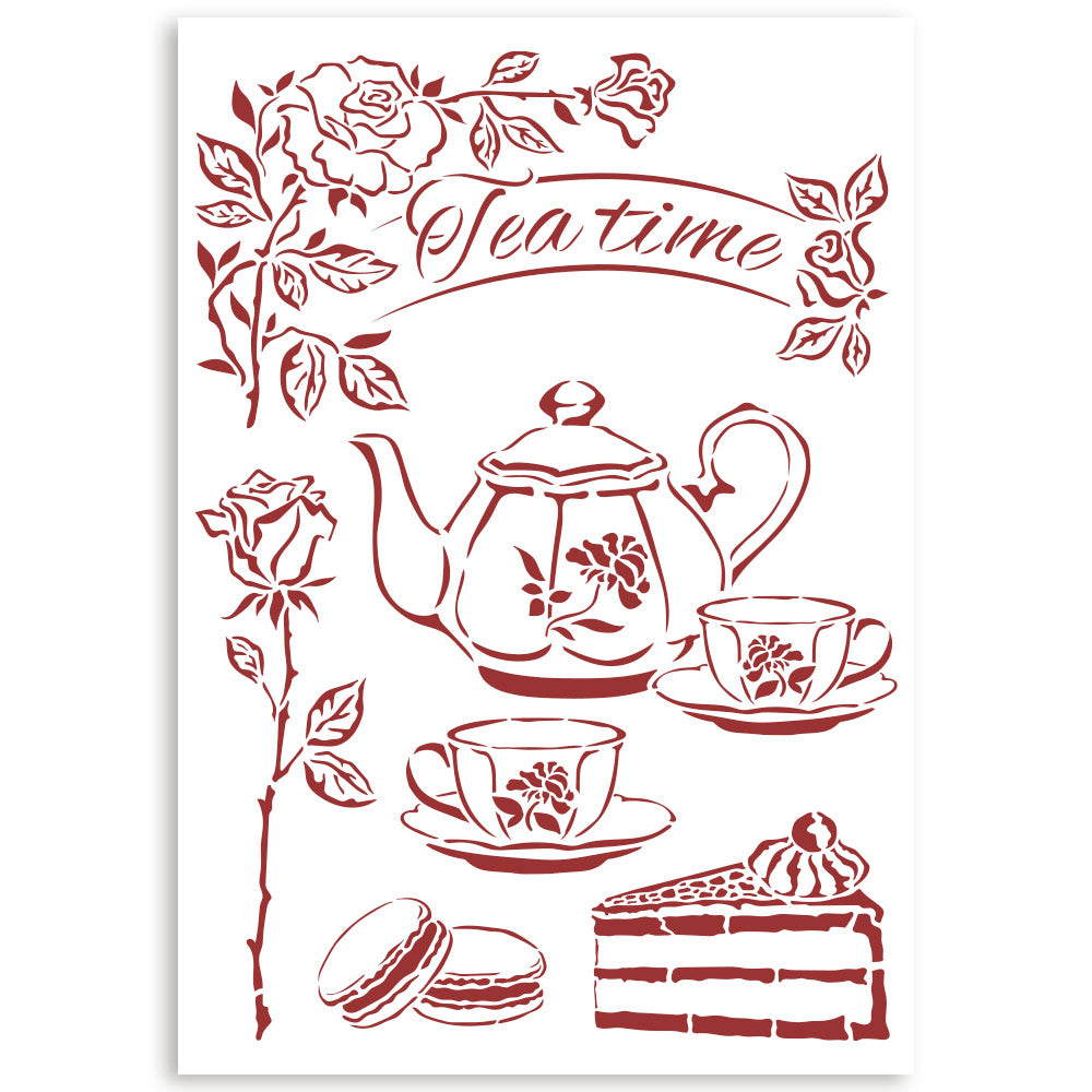 Stamperia Stencil - Casa Granada Tea