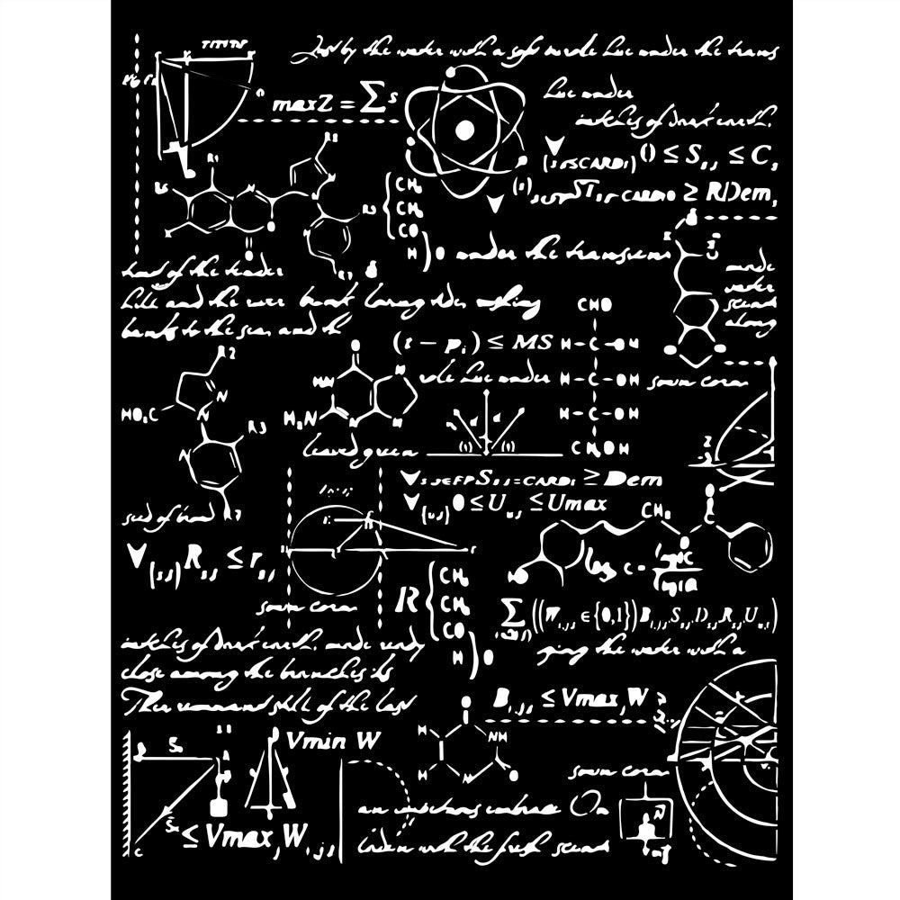 Stamperia Media Stencil - Alchemy - FORMULAS