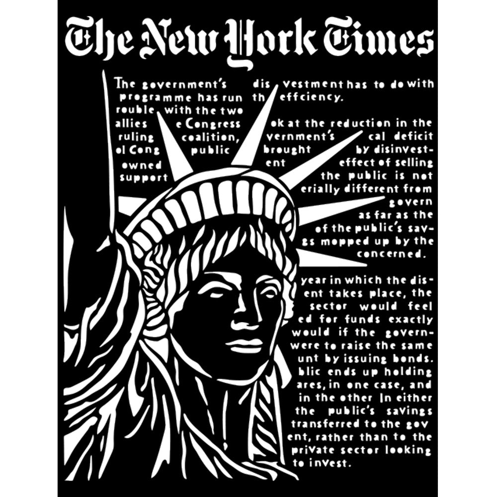 Stamperia Media Stencil - Statue Liberty - Sir Vagabond Aviator