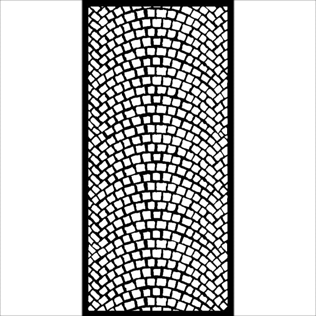 Stamperia Media Stencil - LADY VAGABOND LIFESTYLE - Cobblestone