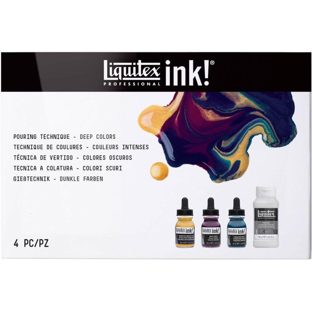 Liquitex Professional Ink - Pouring Technique Set - Deep Colors