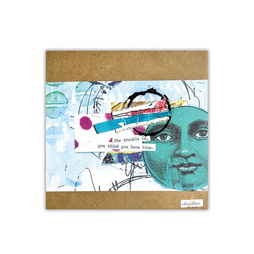 Dina Wakley Media Mixed Media Collage Sparks 6x4 - Collection 1
