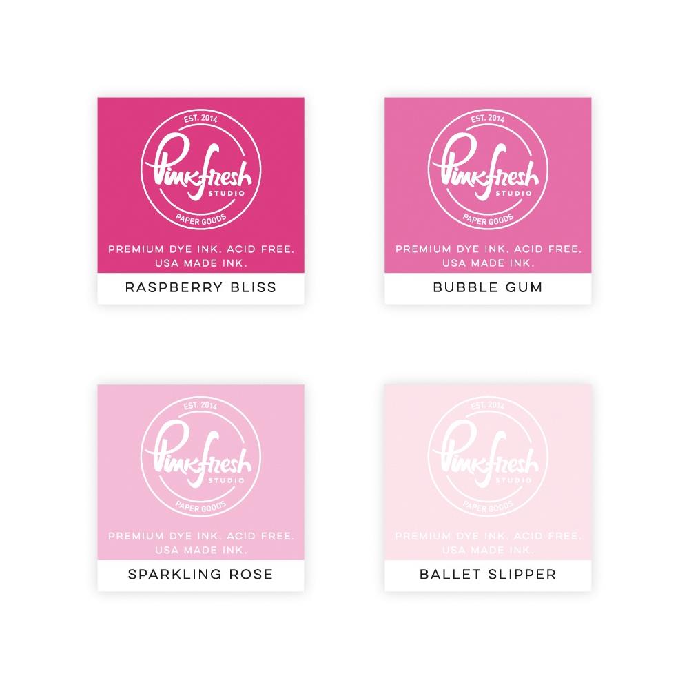 Pinkfresh Studio Premium Dye Cube Ink Pads 4 Colors - Fairy Dust