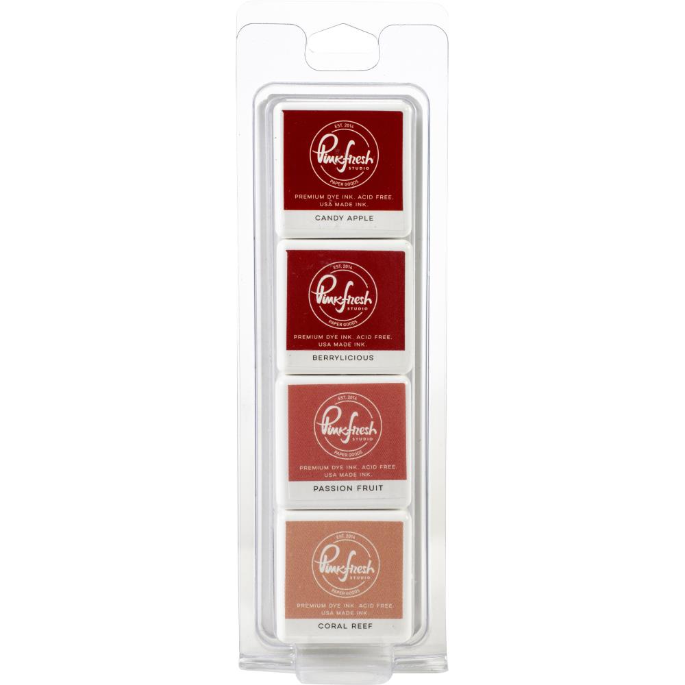 Pinkfresh Studio Premium Dye Cube Ink Pads 4 Colors - Heartbeat