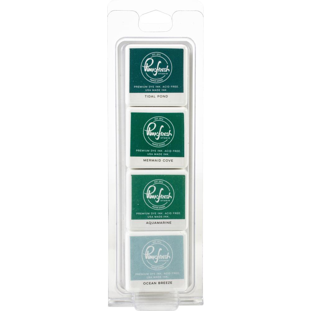 Pinkfresh Studio Premium Dye Cube Ink Pads 4 Colors - Island Oasis