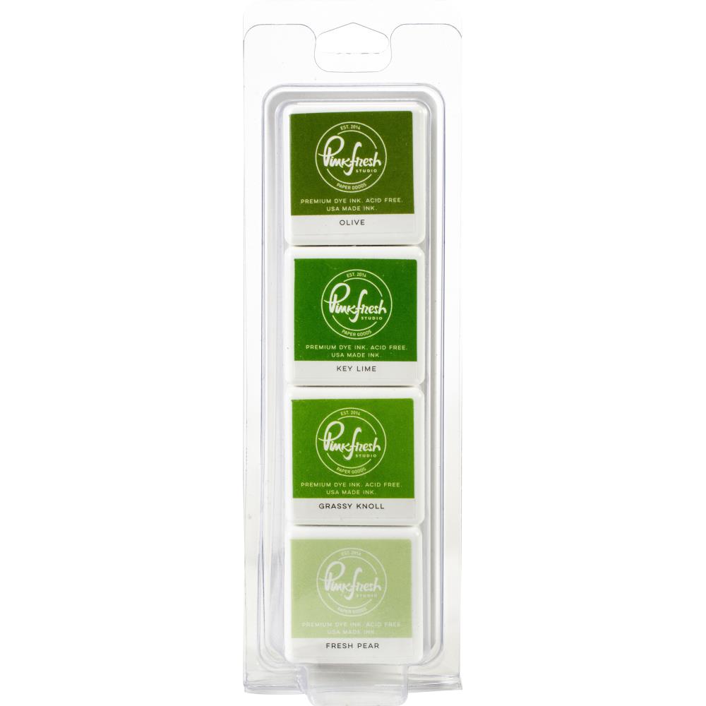 Pinkfresh Studio Premium Dye Cube Ink Pads 4 Colors - Over The Hills