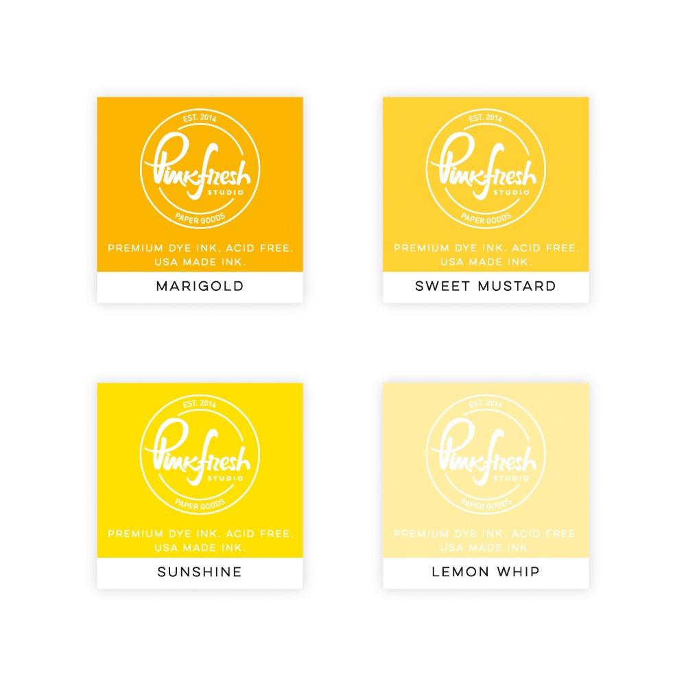 Pinkfresh Studio Premium Dye Cube Ink Pads 4 Colors - Rise & Shine