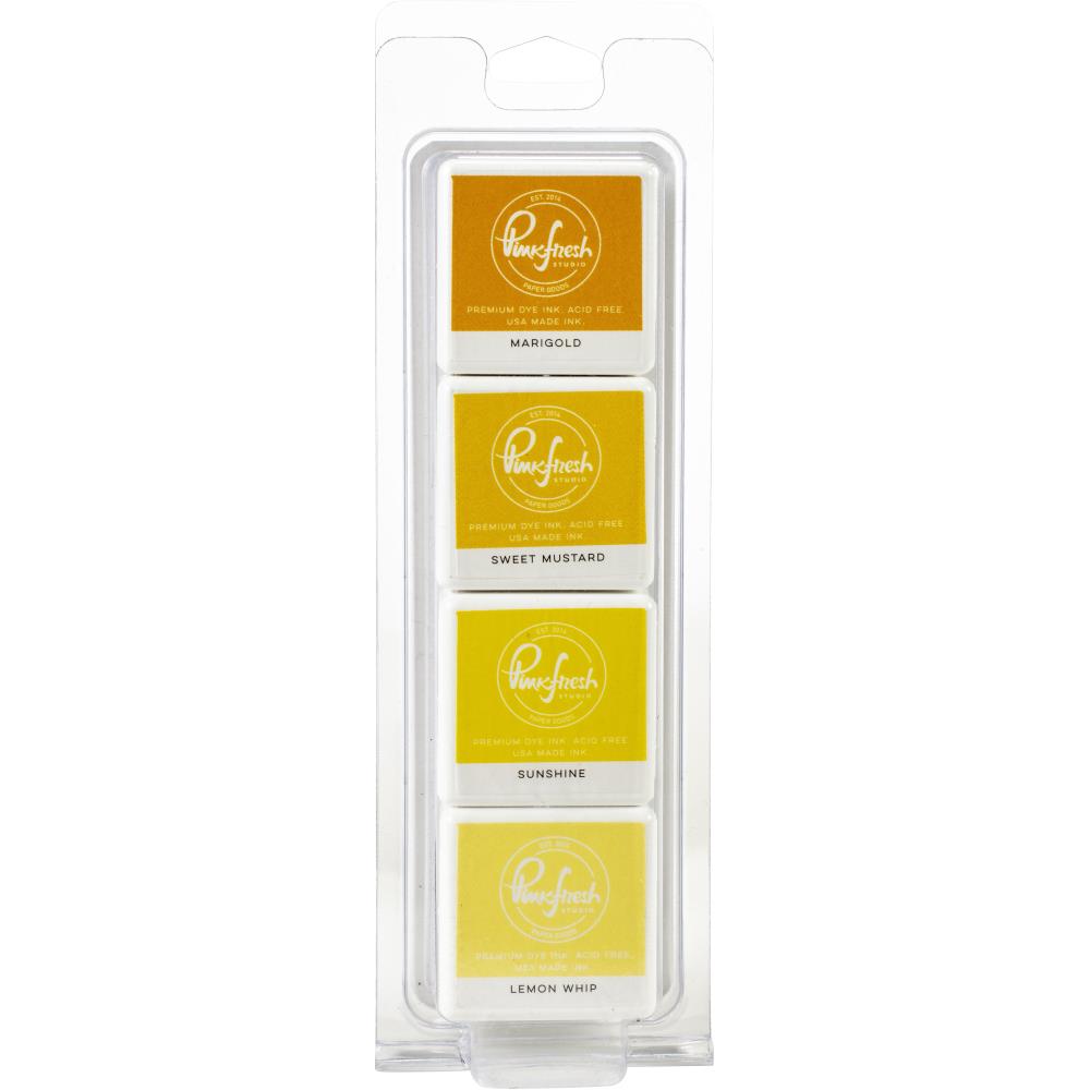 Pinkfresh Studio Premium Dye Cube Ink Pads 4 Colors - Rise & Shine