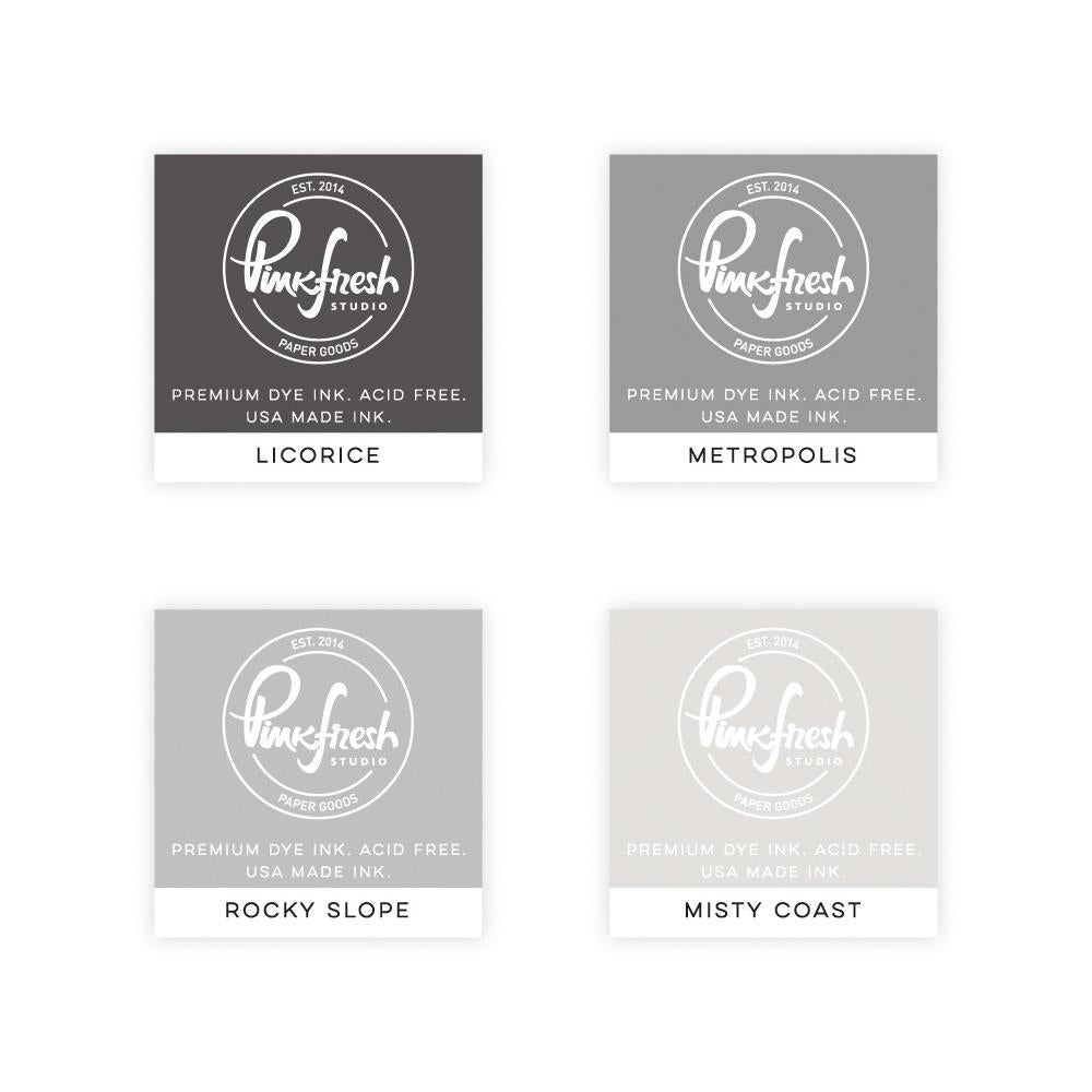 Pinkfresh Studio Premium Dye Cube Ink Pads 4 Colors - Urban Raincoat