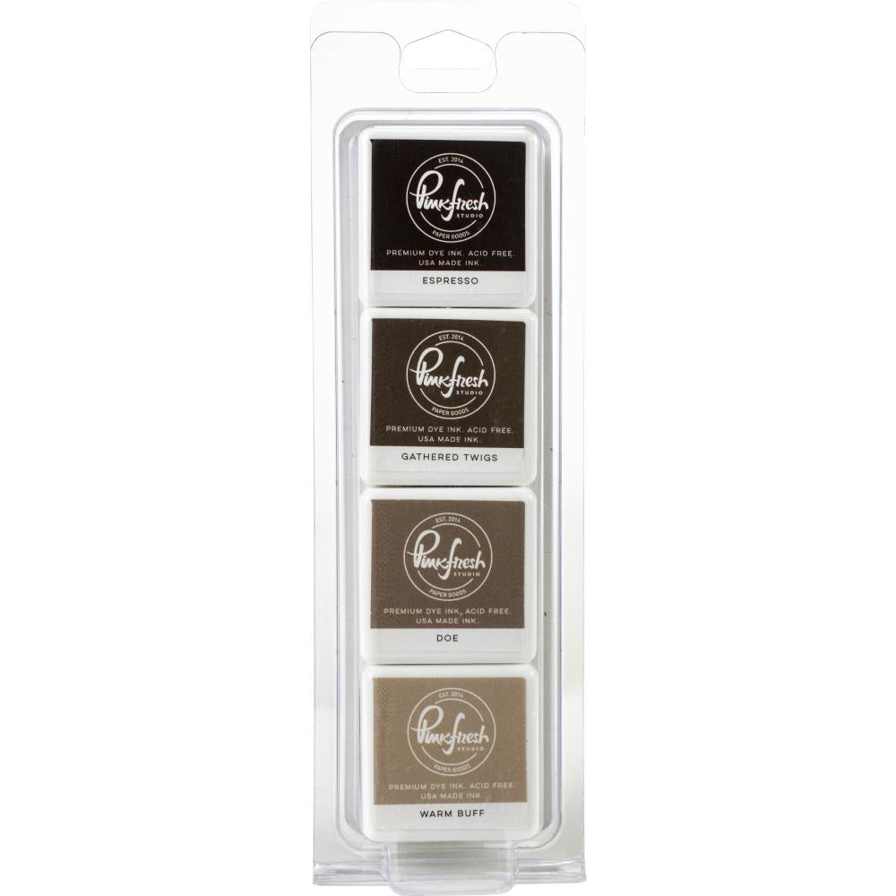 Pinkfresh Studio Premium Dye Cube Ink Pads 4 Colors - Wild Truffles