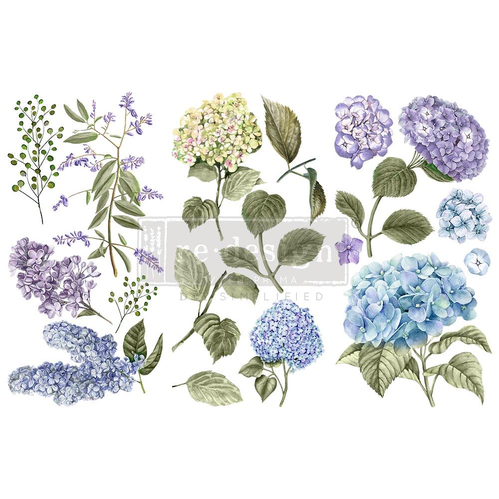 Prima Marketing Re-Design Decor Transfers - Mystic Hydrangea
