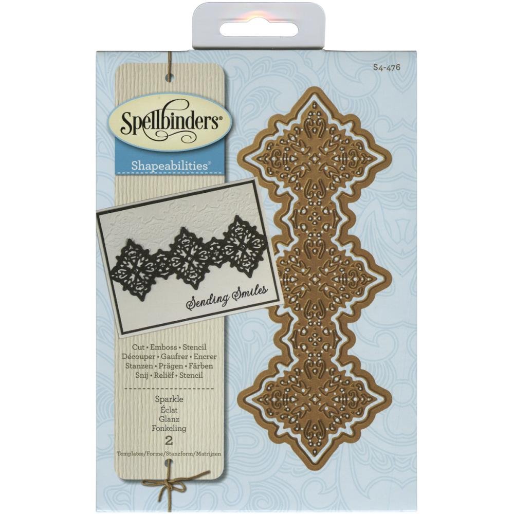 Spellbinders- Shapeabilities Sparkle Etched Dies- S4-476