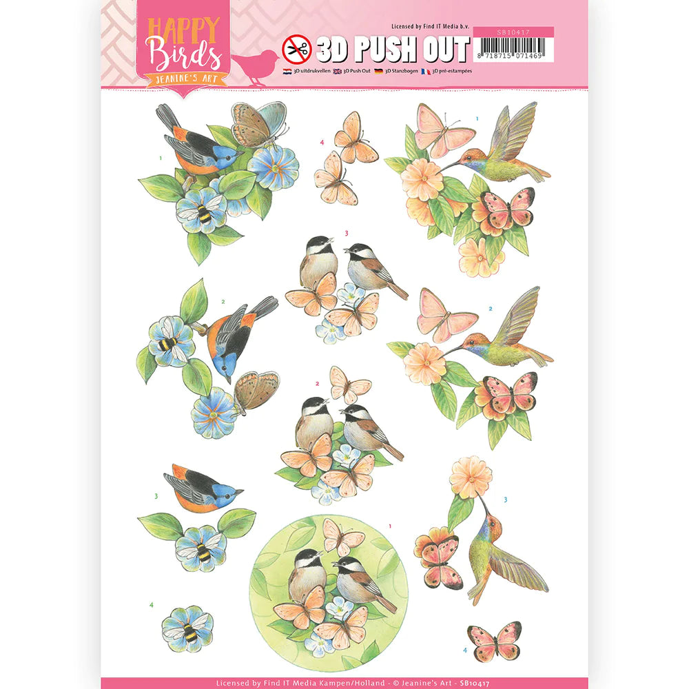 Couture Creations - Jeanine's Art - Happy Birds - Feathered Friends