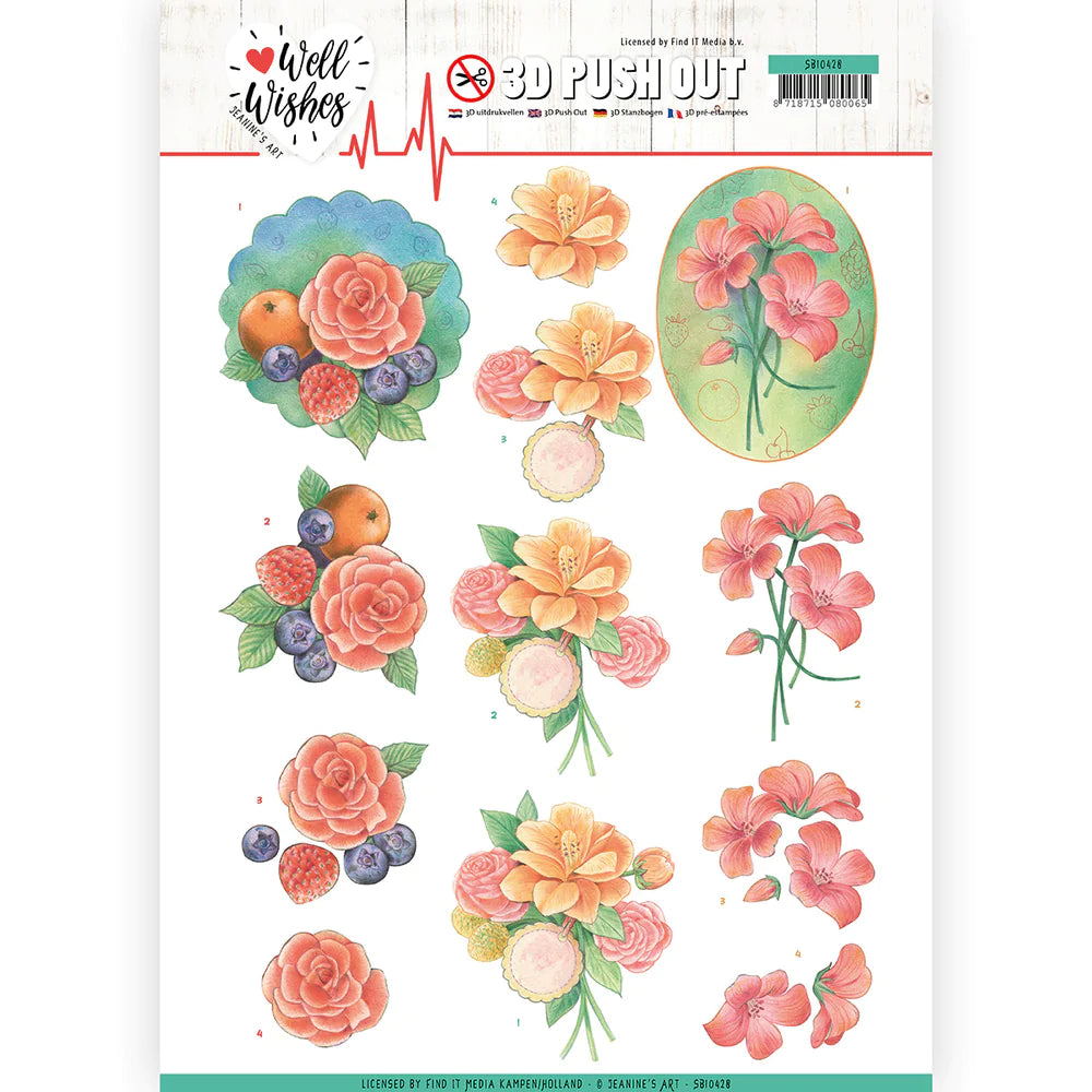 Couture Creations - Jeanine's Art - Well Wishes - A Bunch of Flowers