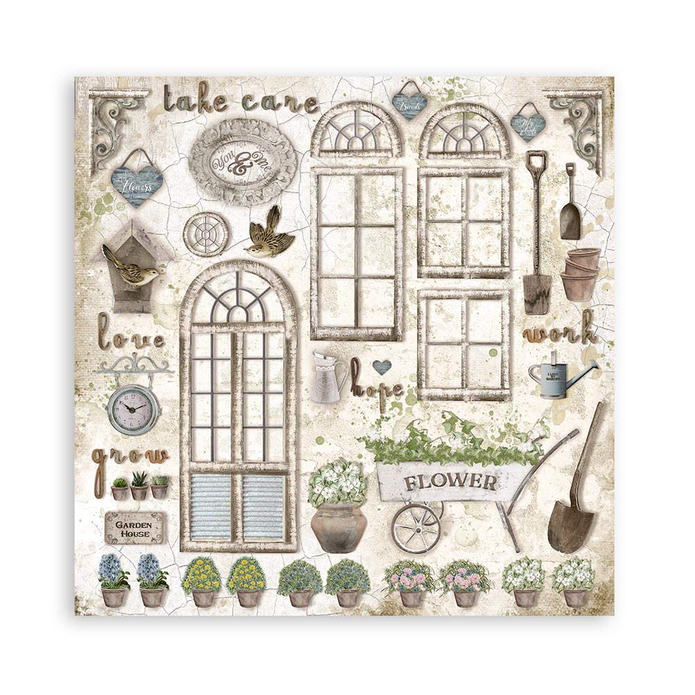 Stamperia Double-Sided Paper Pad - 12x12 - Garden House