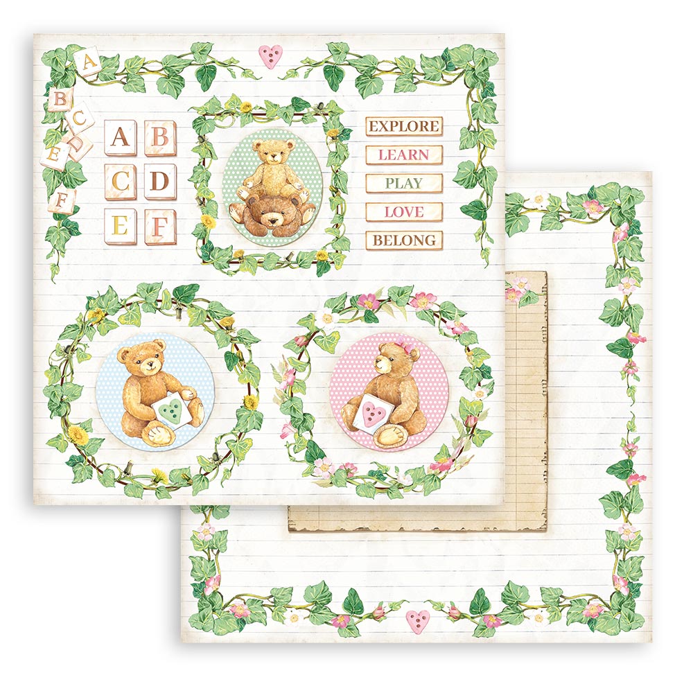 Stamperia Double-Sided Paper Pad - 12x12 - Day Dream