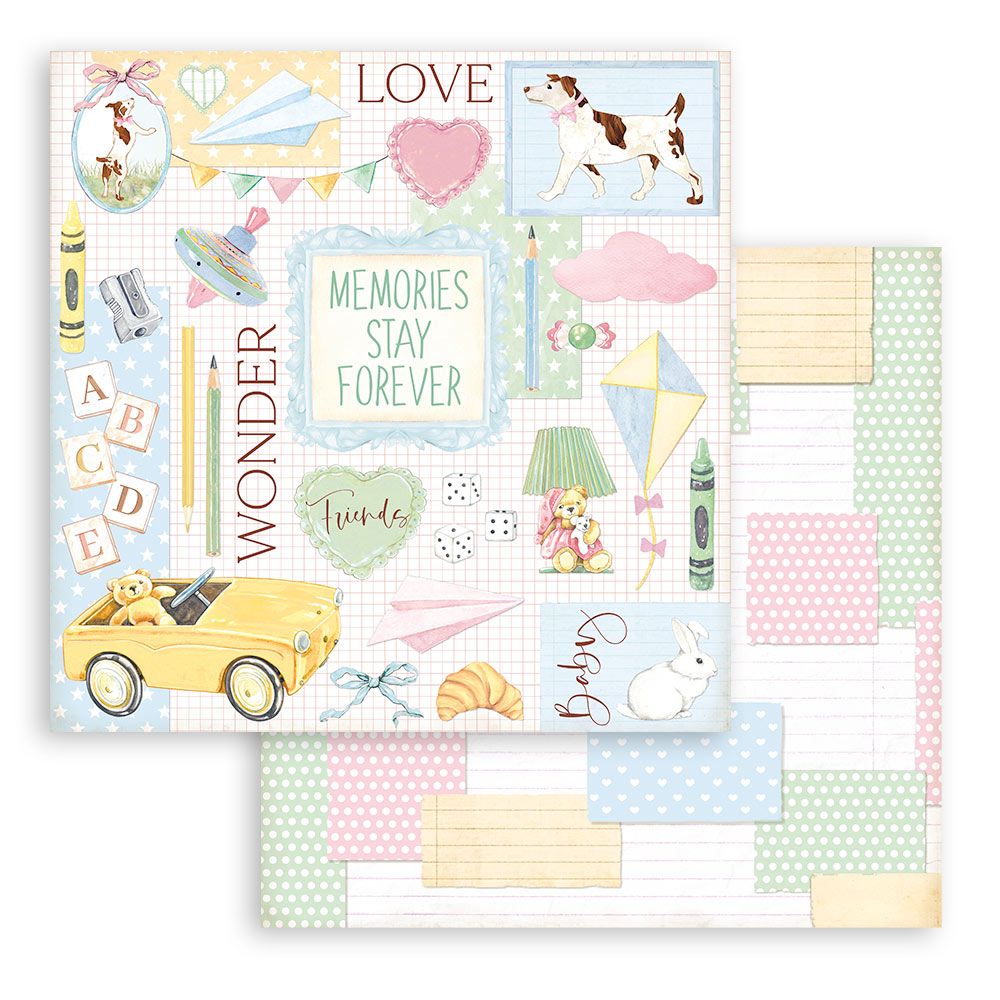 Stamperia Double-Sided Paper Pad - 12x12 - Day Dream