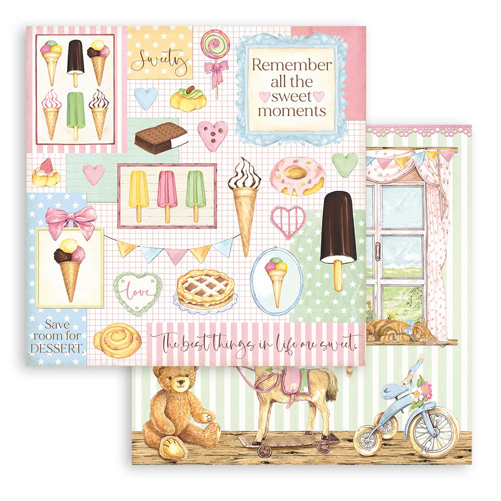 Stamperia Double-Sided Paper Pad - 12x12 - Day Dream