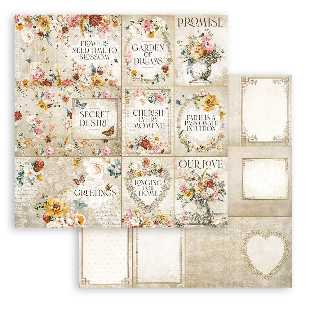 Stamperia Double-Sided Paper Pad - 12x12 - Garden of Promises