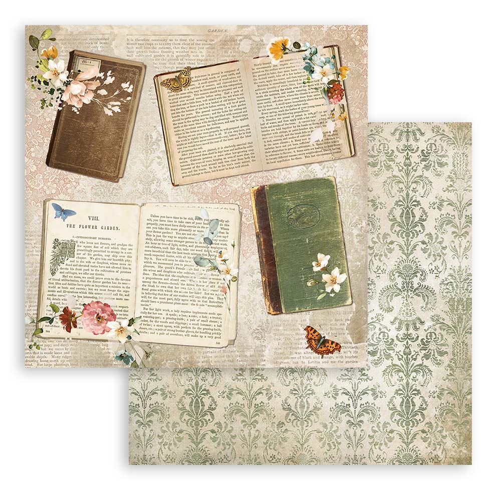 Stamperia Double-Sided Paper Pad - 12x12 - Garden of Promises
