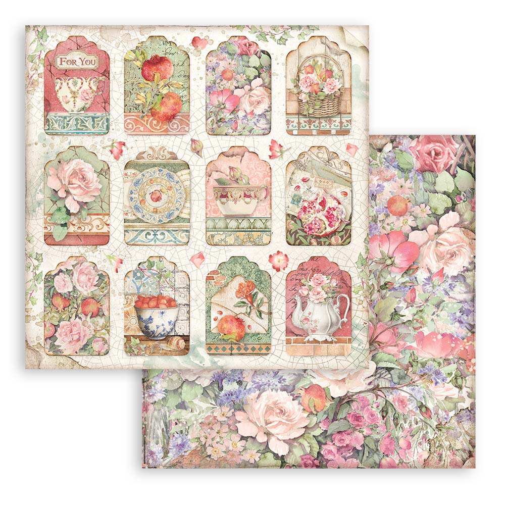 Stamperia Double-Sided Paper Pad - 12x12 - Casa Granada