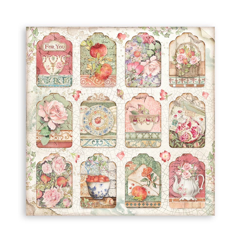 Stamperia Double-Sided Paper Pad - 12x12 - Casa Granada