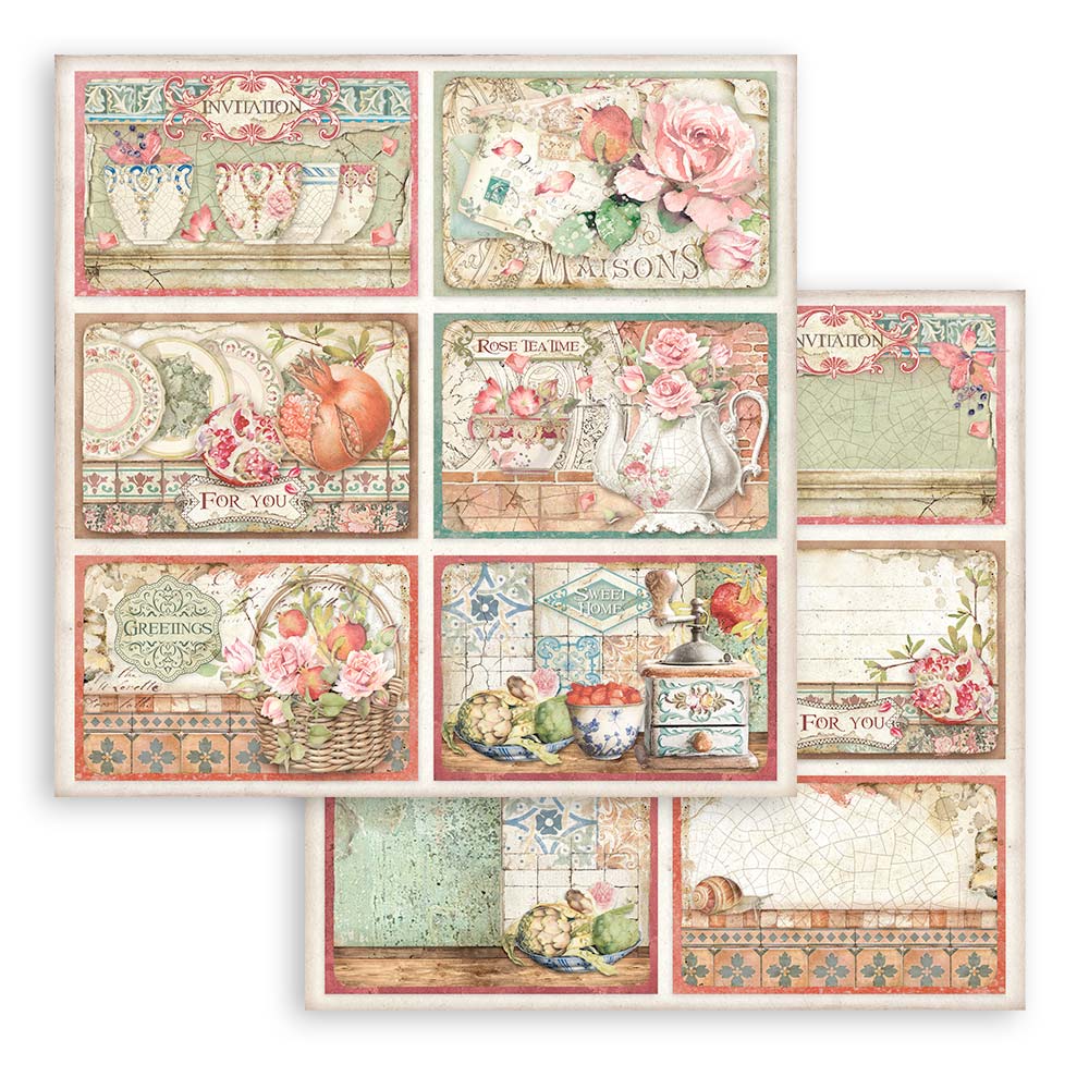 Stamperia Double-Sided Paper Pad - 12x12 - Casa Granada