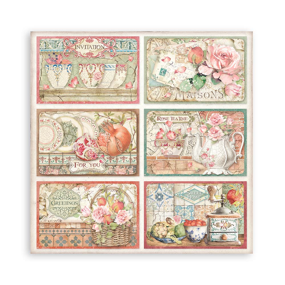 Stamperia Double-Sided Paper Pad - 12x12 - Casa Granada