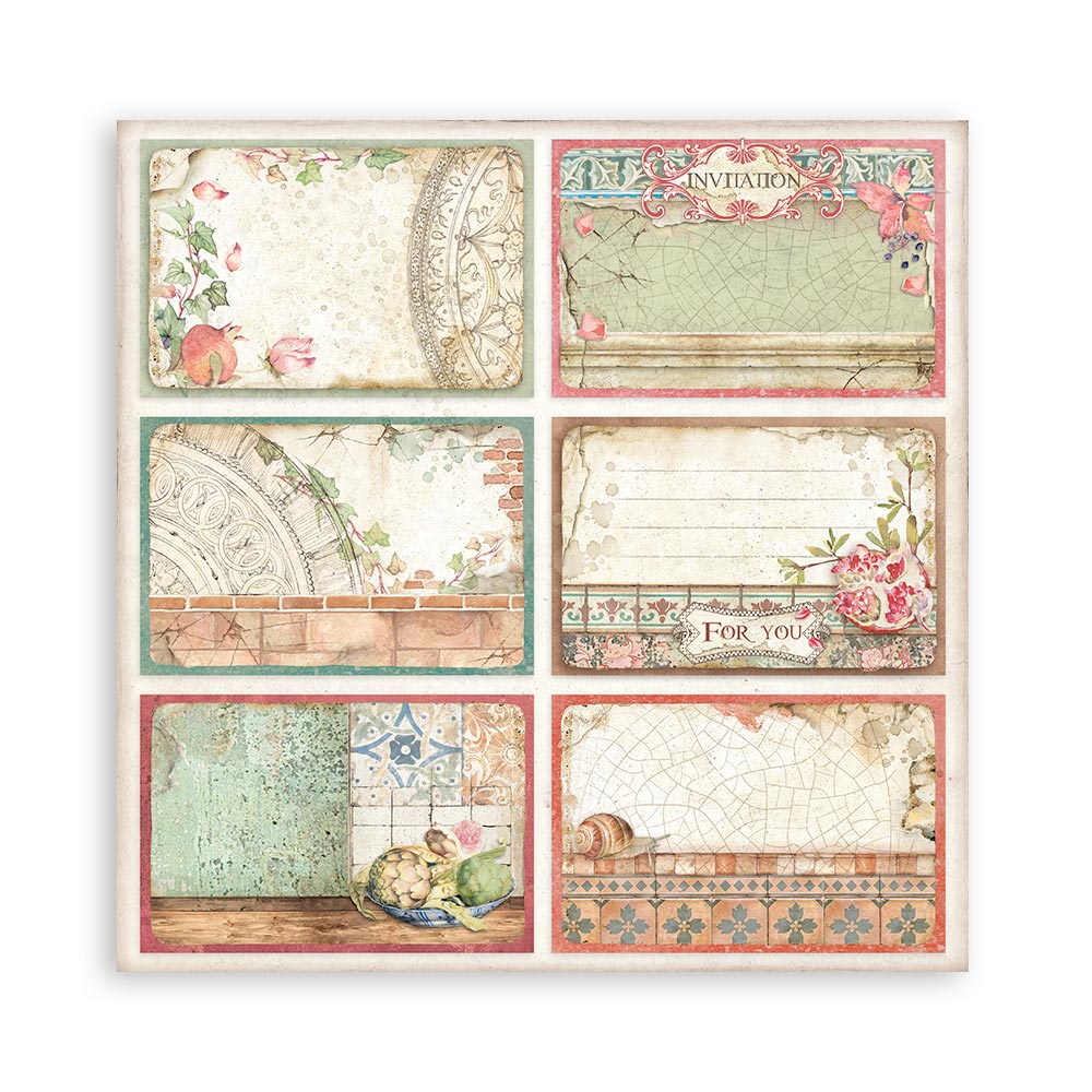 Stamperia Double-Sided Paper Pad - 12x12 - Casa Granada