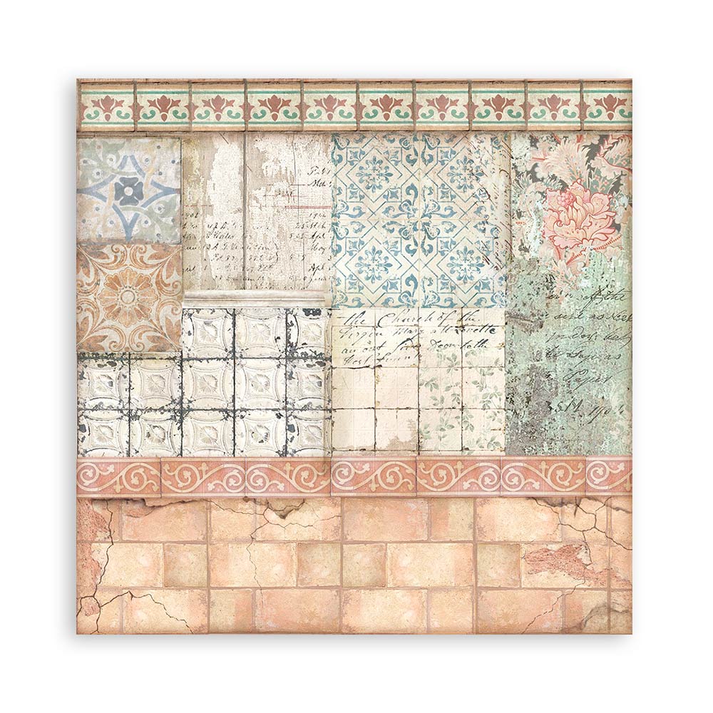 Stamperia Double-Sided Paper Pad - 12x12 - Casa Granada