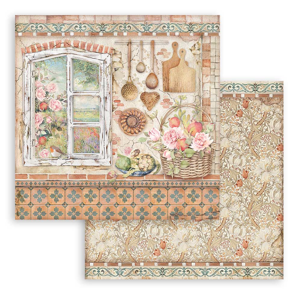 Stamperia Double-Sided Paper Pad - 12x12 - Casa Granada
