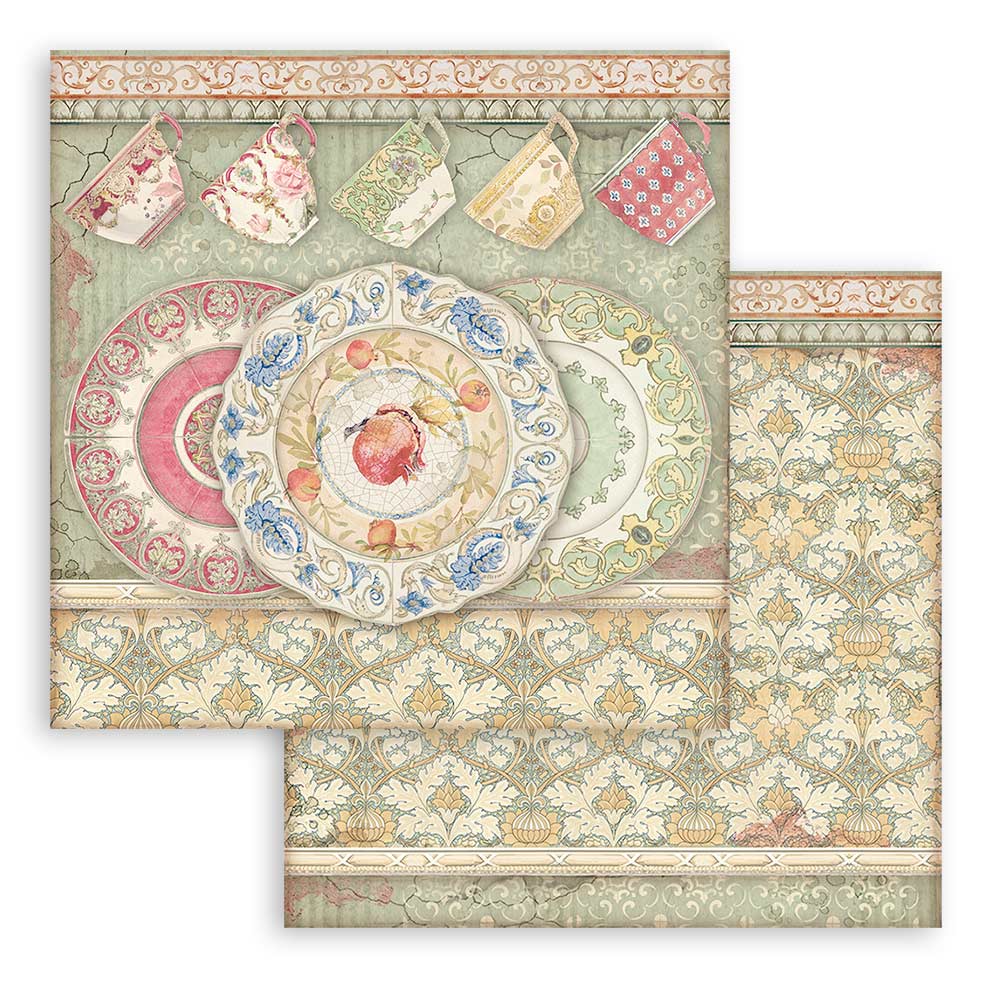 Stamperia Double-Sided Paper Pad - 12x12 - Casa Granada