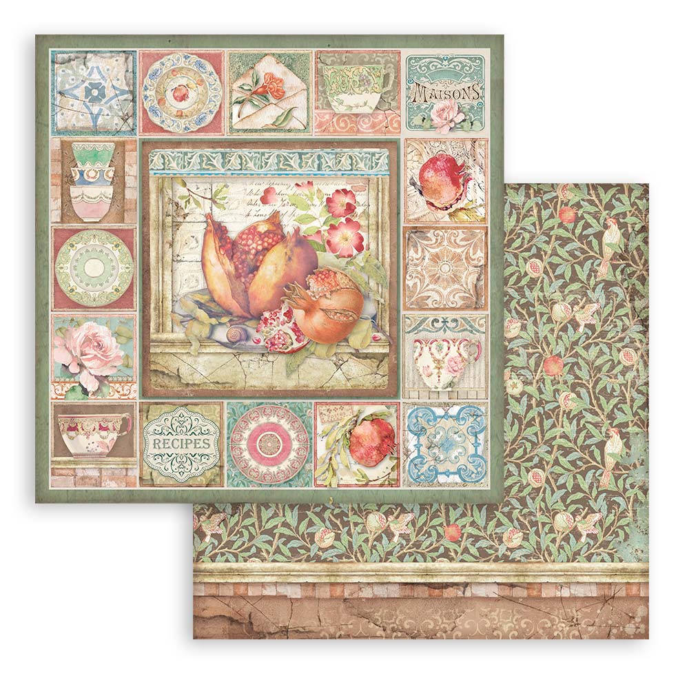 Stamperia Double-Sided Paper Pad - 12x12 - Casa Granada