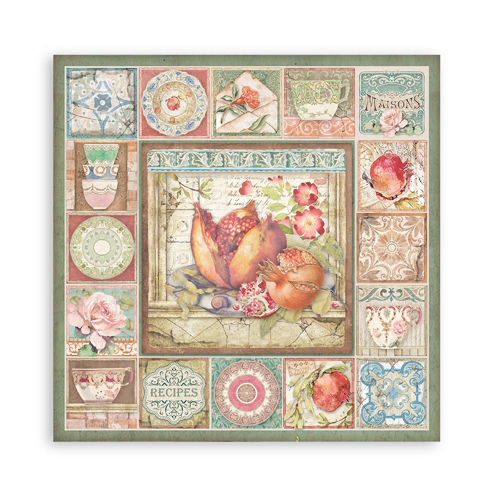 Stamperia Double-Sided Paper Pad - 12x12 - Casa Granada