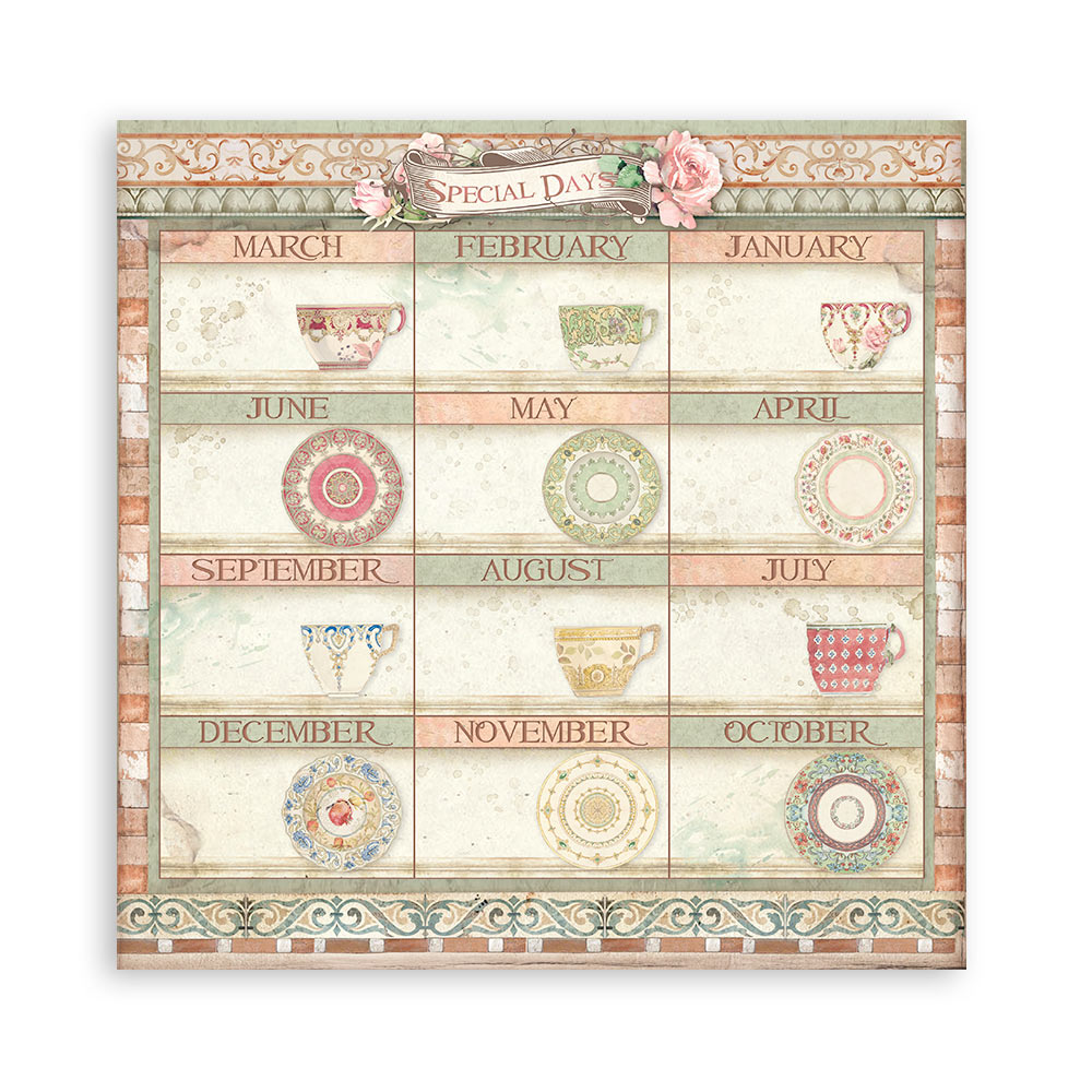 Stamperia Double-Sided Paper Pad - 12x12 - Casa Granada