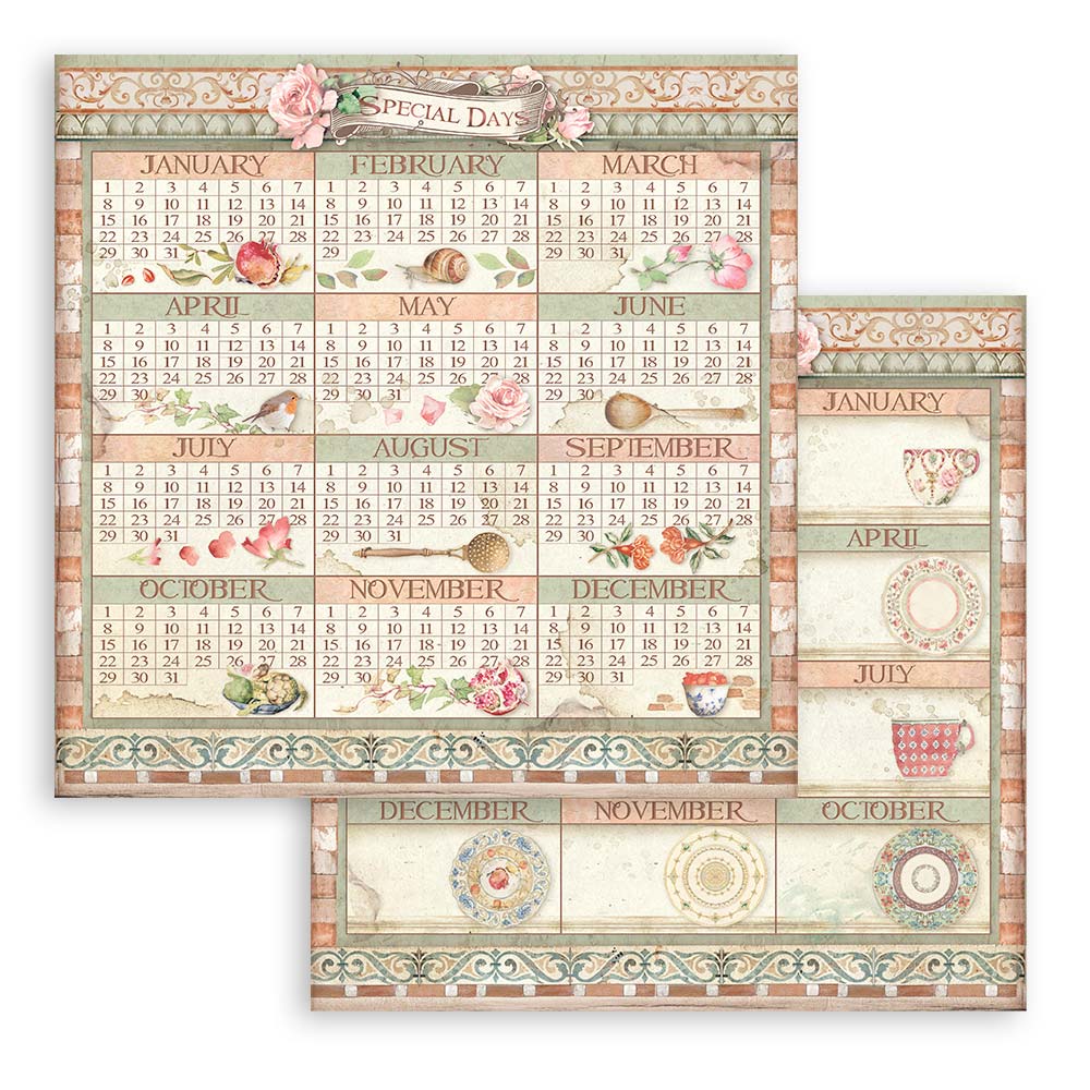 Stamperia Double-Sided Paper Pad - 8x8 - Casa Granada