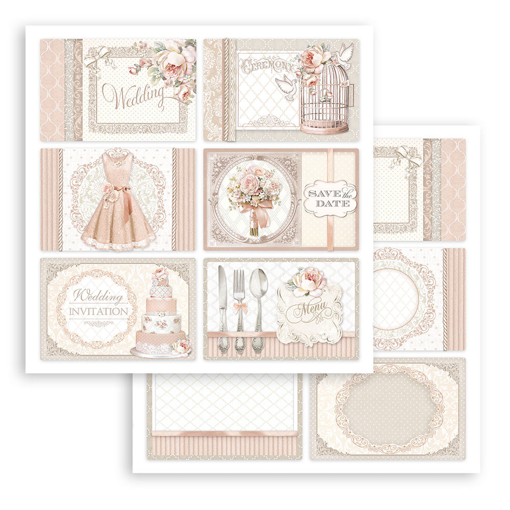 Stamperia  Double-Sided Paper Pad 8x8 - You and Me